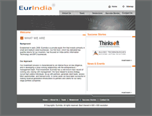 Tablet Screenshot of eurindia.com